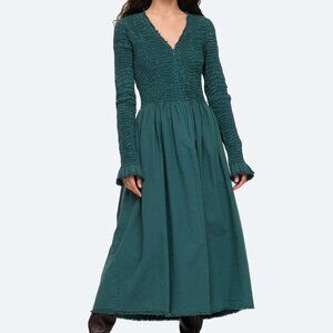 Sea New York Casey Dress in Emerald, Size 14 (Stitching Flaws)